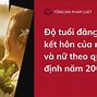 Độ Tuổi Kết Hôn Tiếng Anh Là Gì