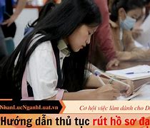 Rút Hồ Sơ Tại Trường Đại Học