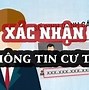 Tờ Khai Xác Nhận Thông Tin Cư Trú Ct07